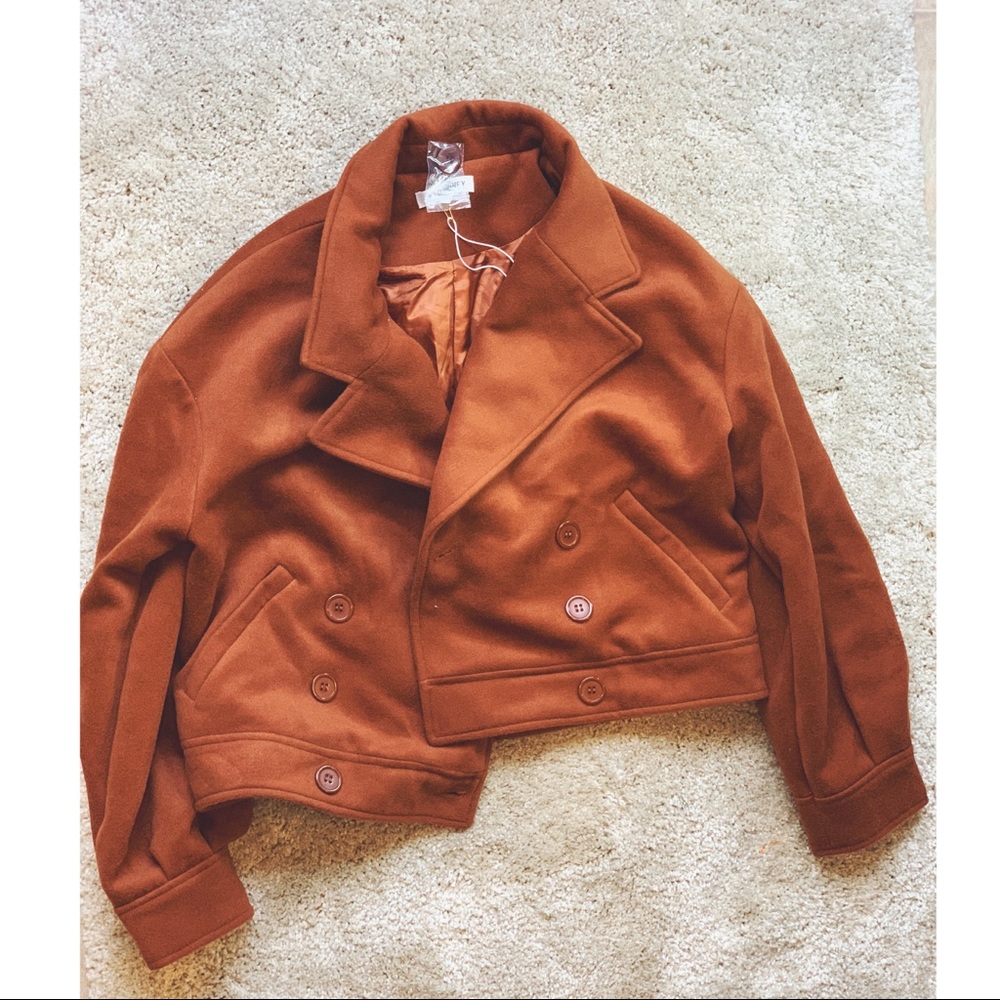 🍂🐪Camel  Jacket with Yoke and Lapel🐪🍂